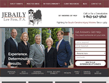 Tablet Screenshot of jebailylaw.com